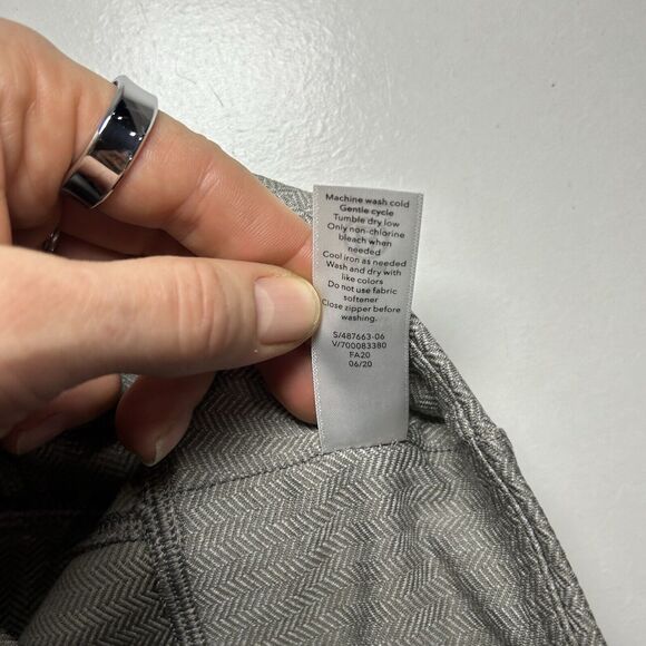 Athleta Delancey Herringbone Tight Legging Moto Gray Zip Back Pockets Size small - Picture 6 of 8